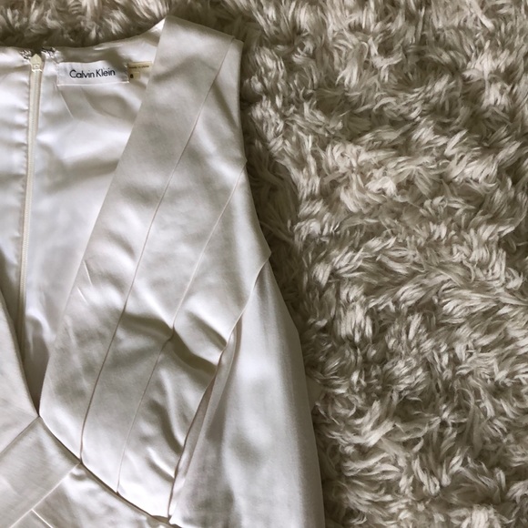 White Calvin Klein Sleeveless Dress - Picture 3 of 6